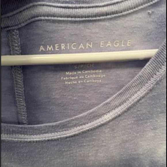 American Eagle ~ Blue Tie Dye Oversized Soft Shirt ~ Size Small (runs big) - Picture 3 of 5